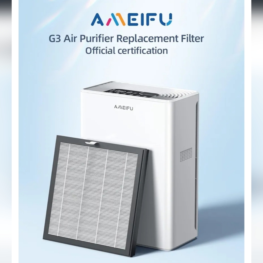 Air Purifier Filter with Black Grid